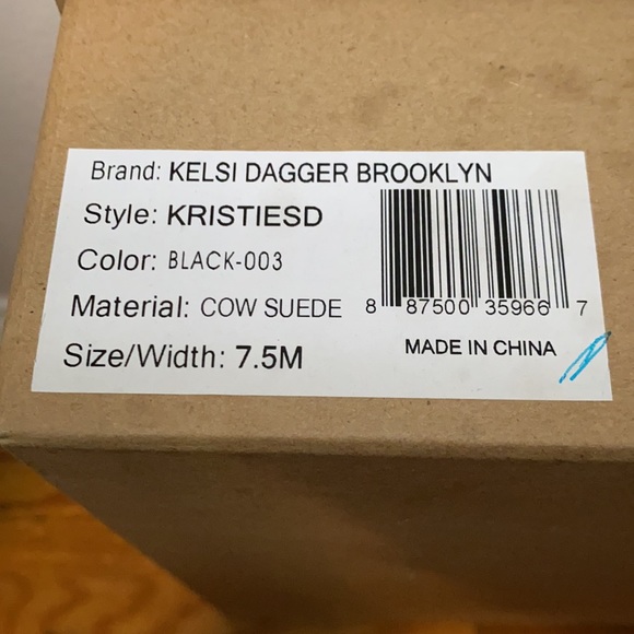 Kelsi Dagger Kristies Black Buckle Sandals - Picture 7 of 7